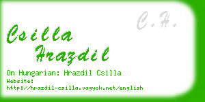 csilla hrazdil business card